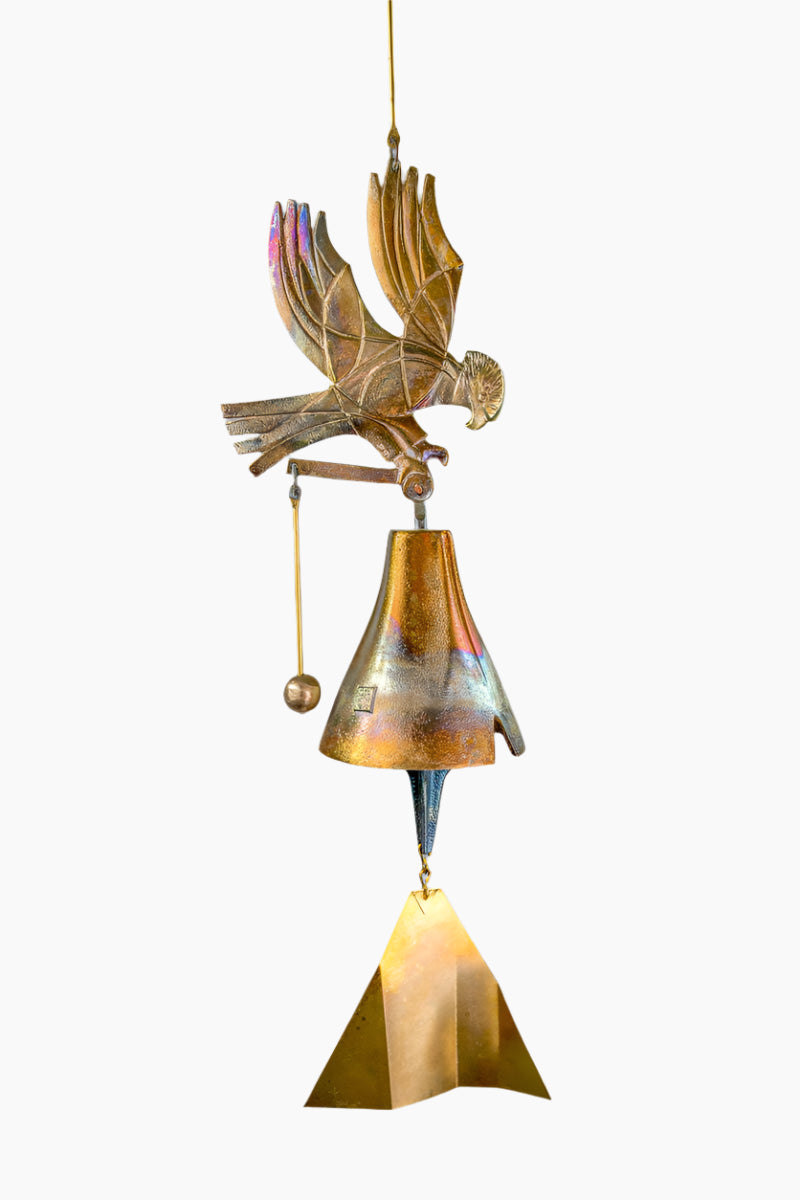 #185SE - Save the Wilderness-Eagle Bronze Windbell