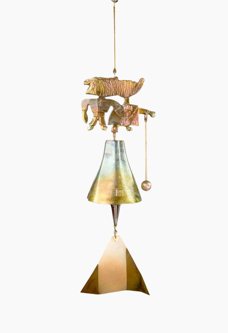 #194BG - The Wedding Bronze Windbell (Bride and Groom)