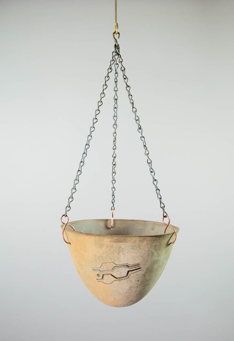 ceramic hanging planter #720HP Ceramic Hanging Planter