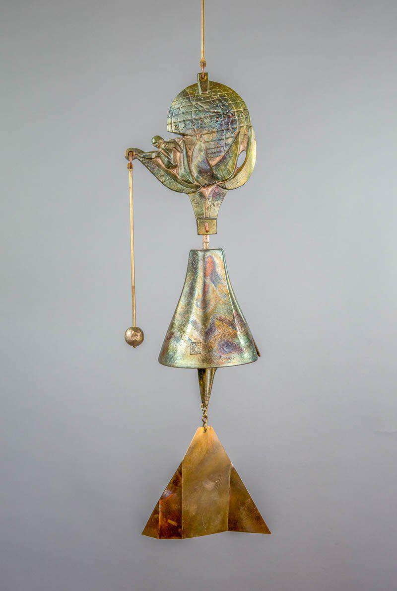 #190EB - Earth Bell Bronze Windbell