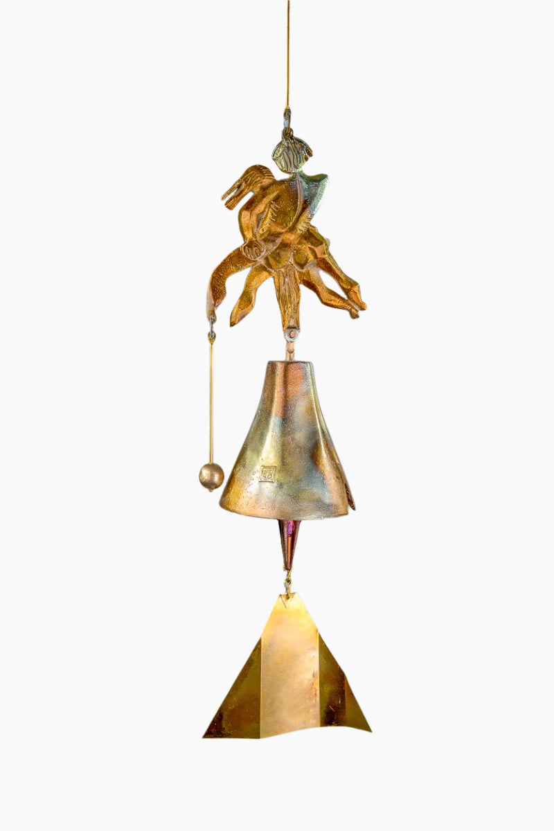 #191LB - Love Birds Bronze Windbell