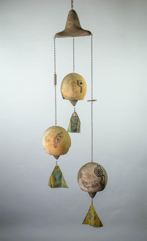 Handmade Ceramic Bells Pottery Wind Chimes Artisanal Clay Bell Stoneware  Bells Organic Decor Rustic Art Modern Wabi Sabi Designer Trend 