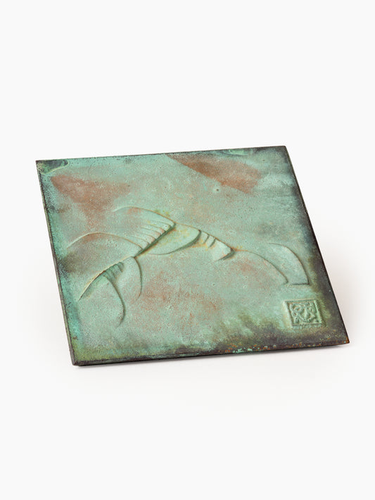 #325 Large Bronze Tile