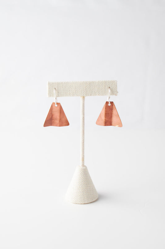 Triangle Fin Earrings - Sunset Pink - Cosanti